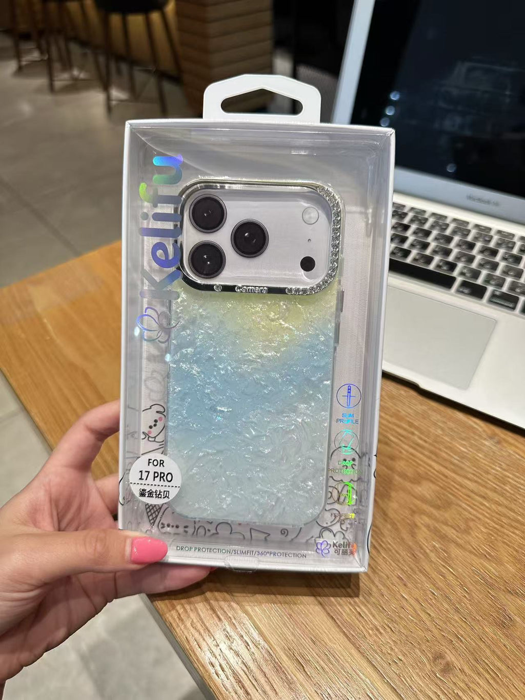 Rainbow iphone case made of acrylic