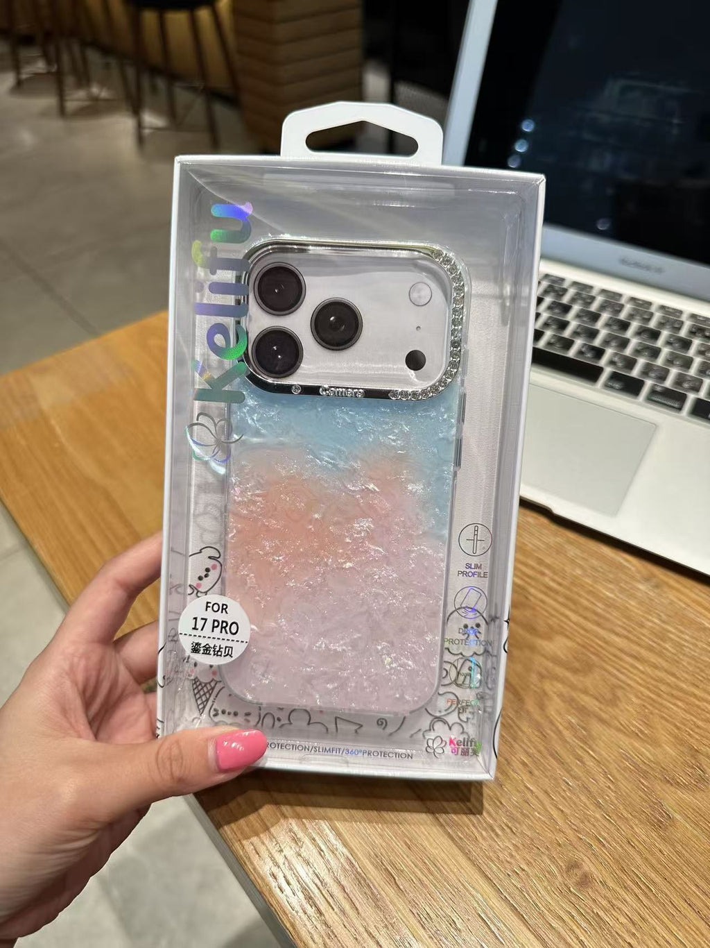 Rainbow iphone case made of acrylic