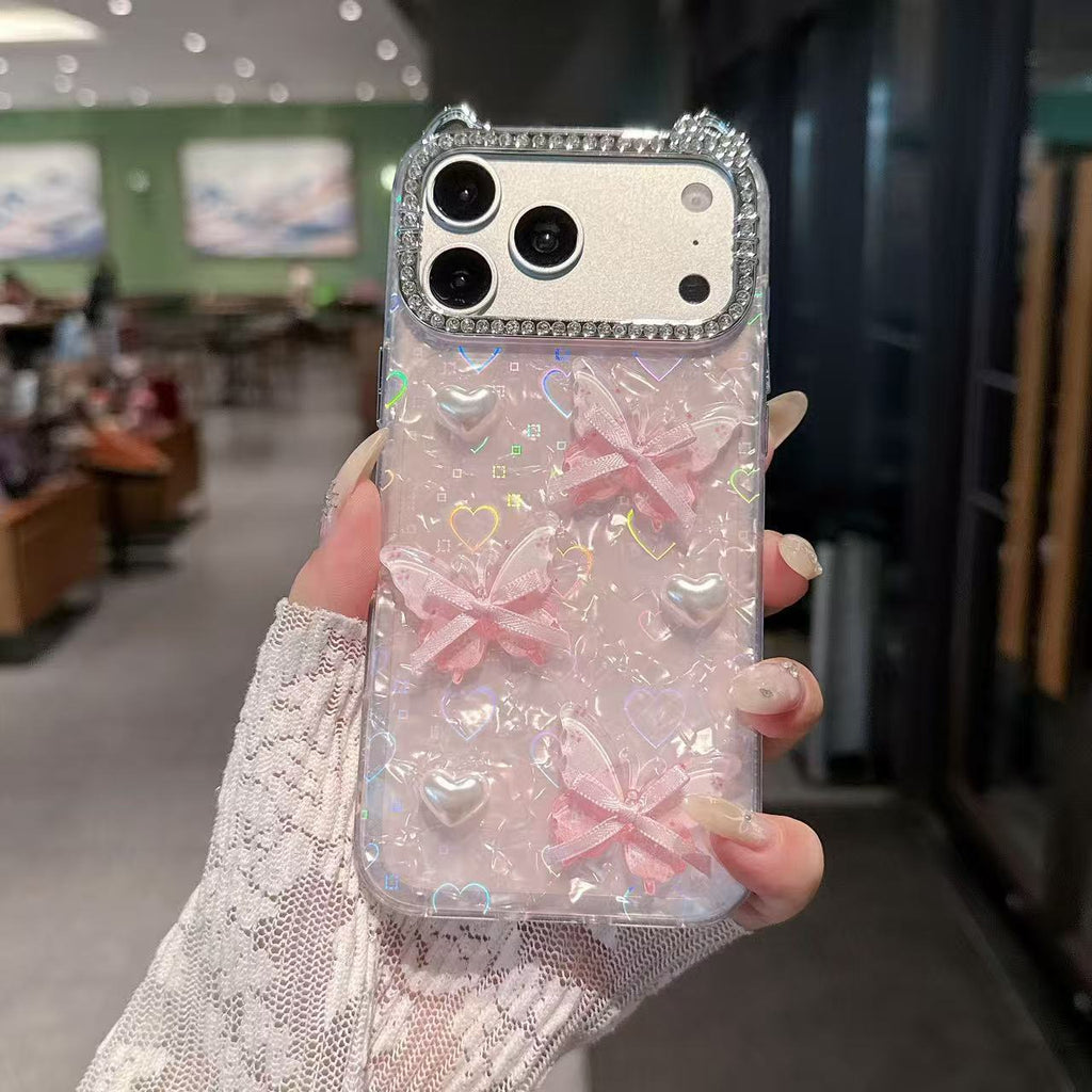 Iphone case with small ribbon