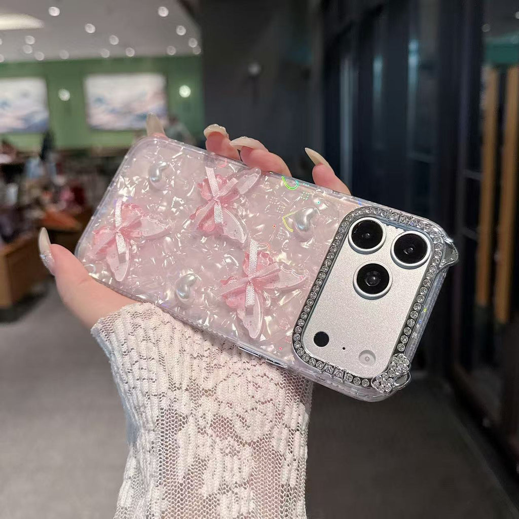 Iphone case with small ribbon