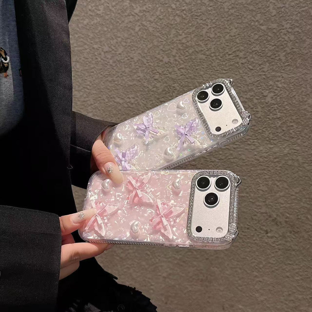 Iphone case with small ribbon