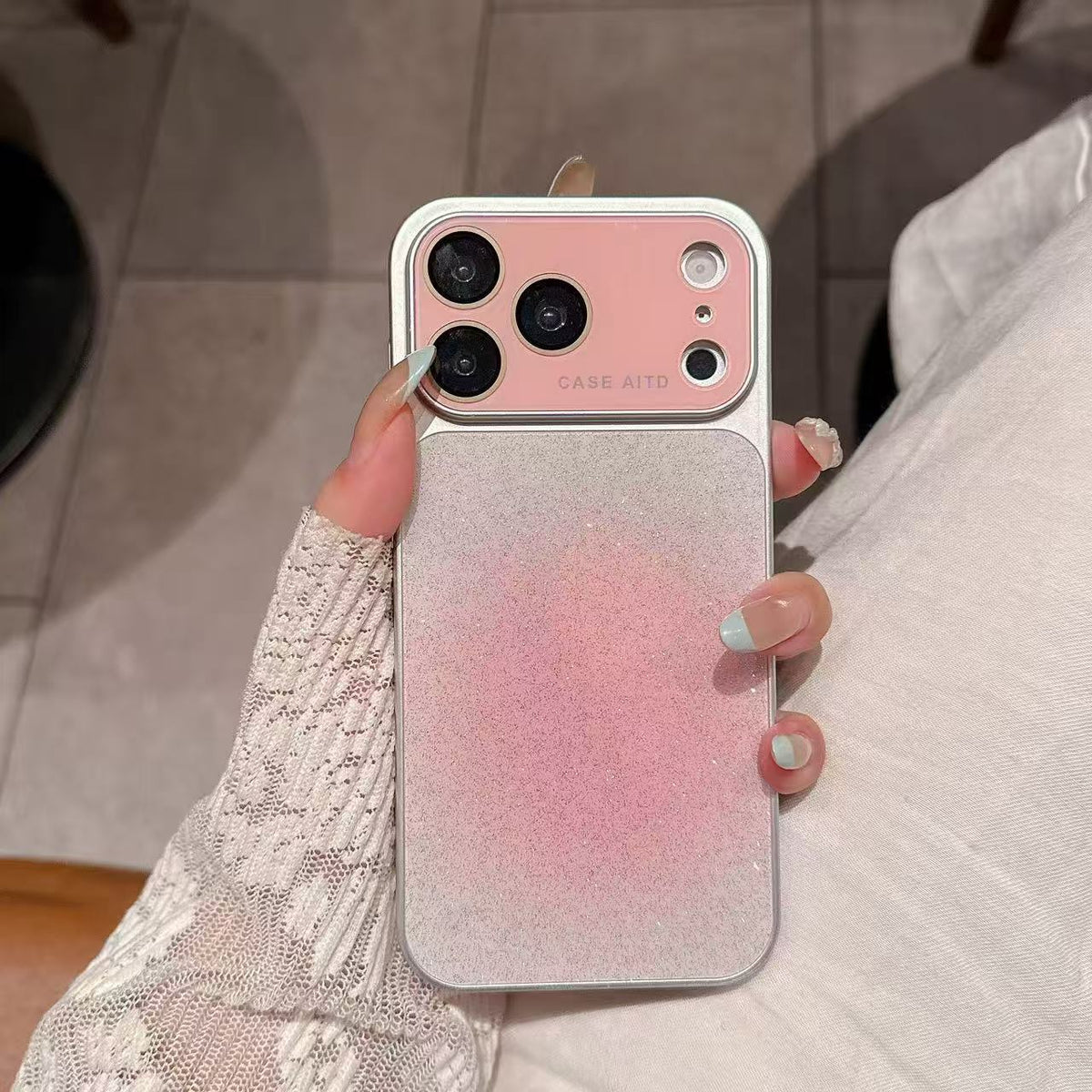 Acrylic Glitter Gradient Case Iphone