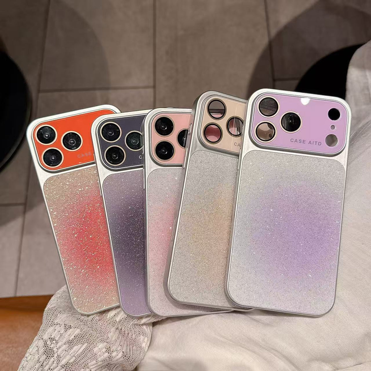 Acrylic Glitter Gradient Case Iphone