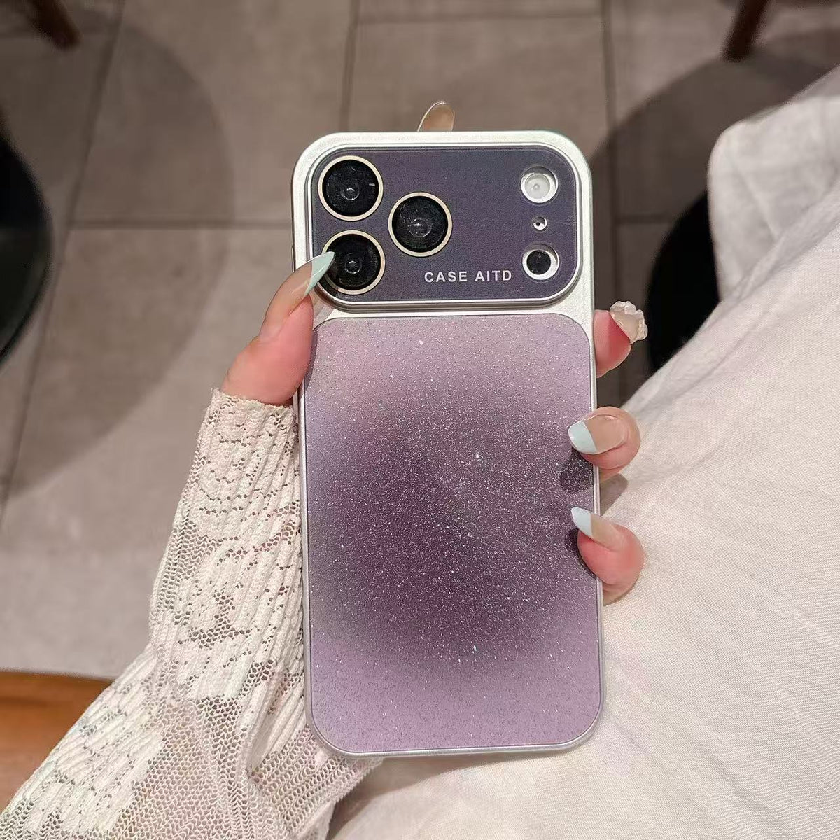 Acrylic Glitter Gradient Case Iphone