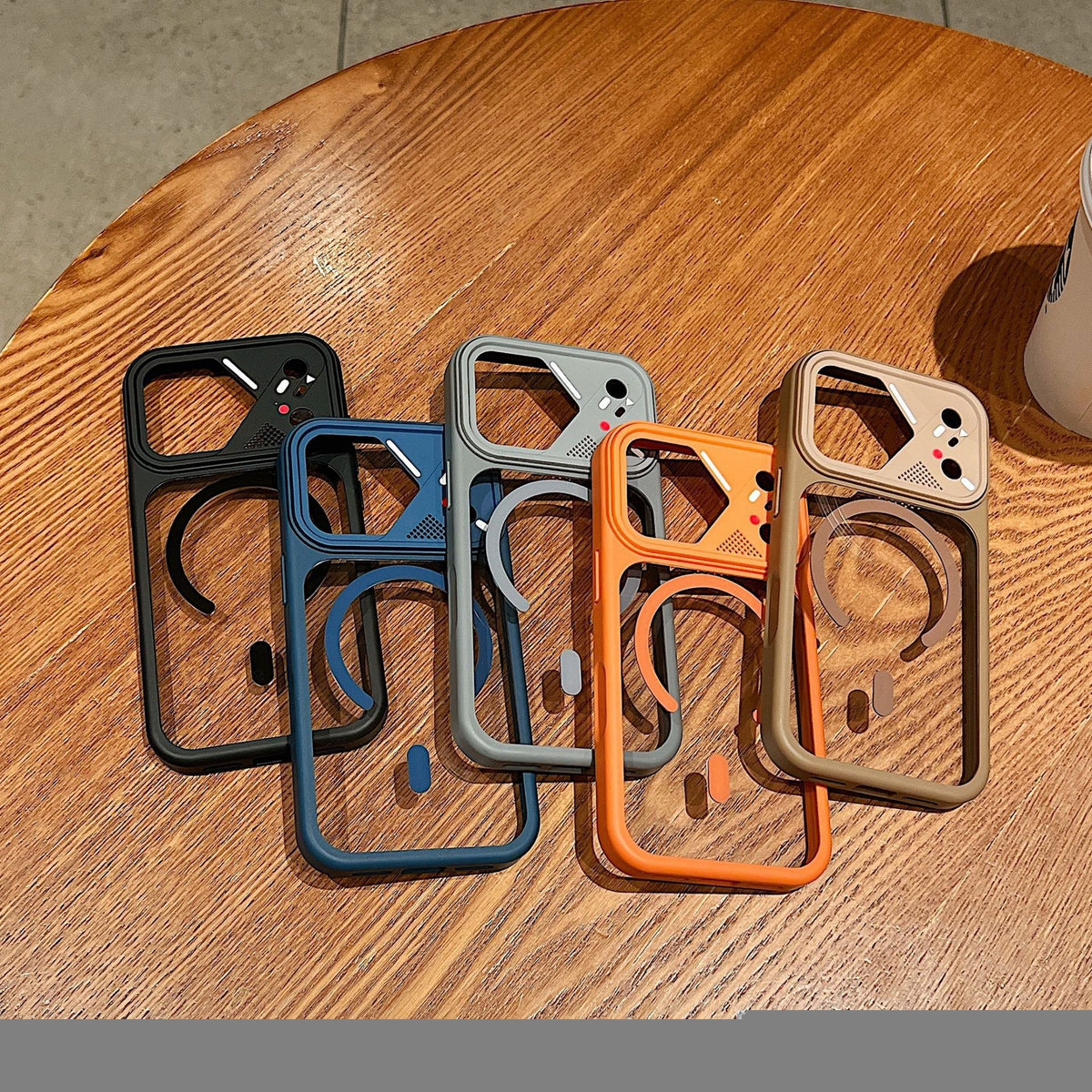 Acrylic MagSafe Case iPhone Sleek Two-Tone Frame Design