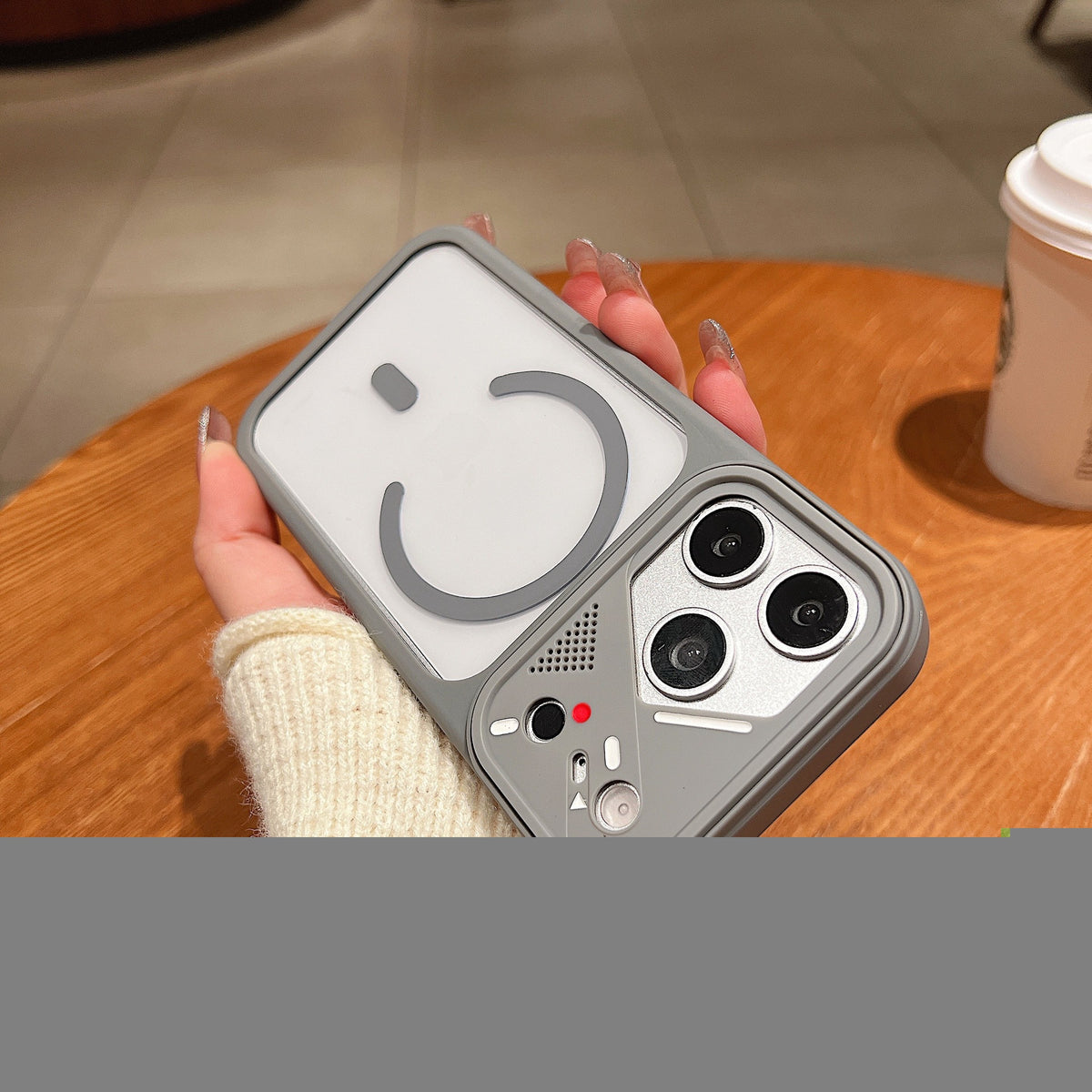 Acrylic MagSafe Case iPhone Sleek Two-Tone Frame Design