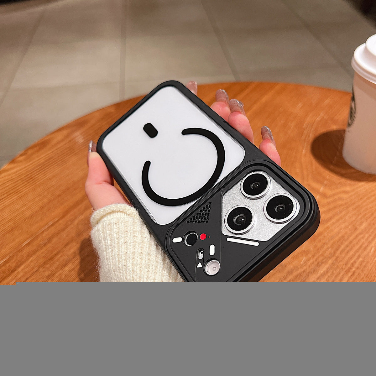Acrylic MagSafe Case iPhone Sleek Two-Tone Frame Design