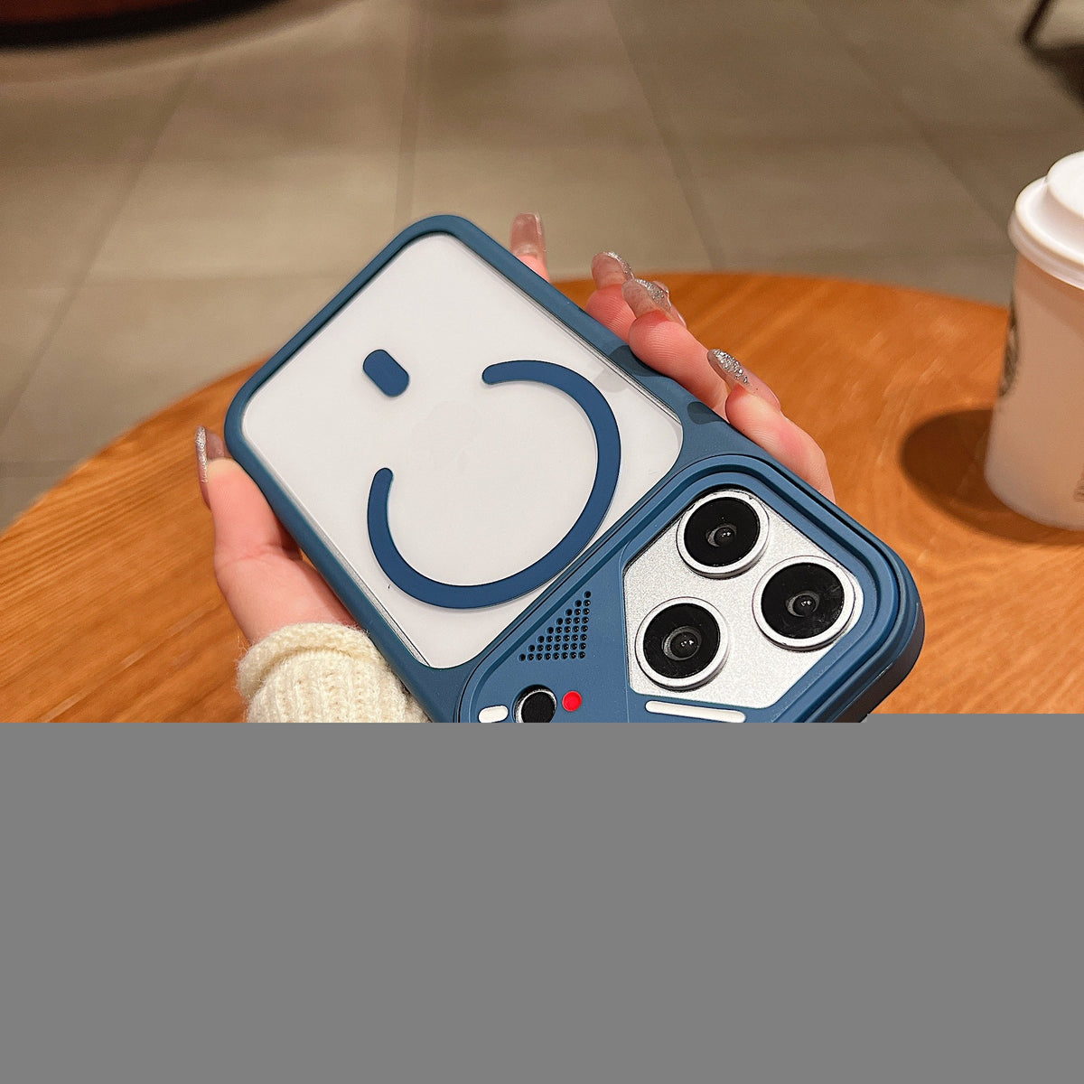 Acrylic MagSafe Case iPhone Sleek Two-Tone Frame Design