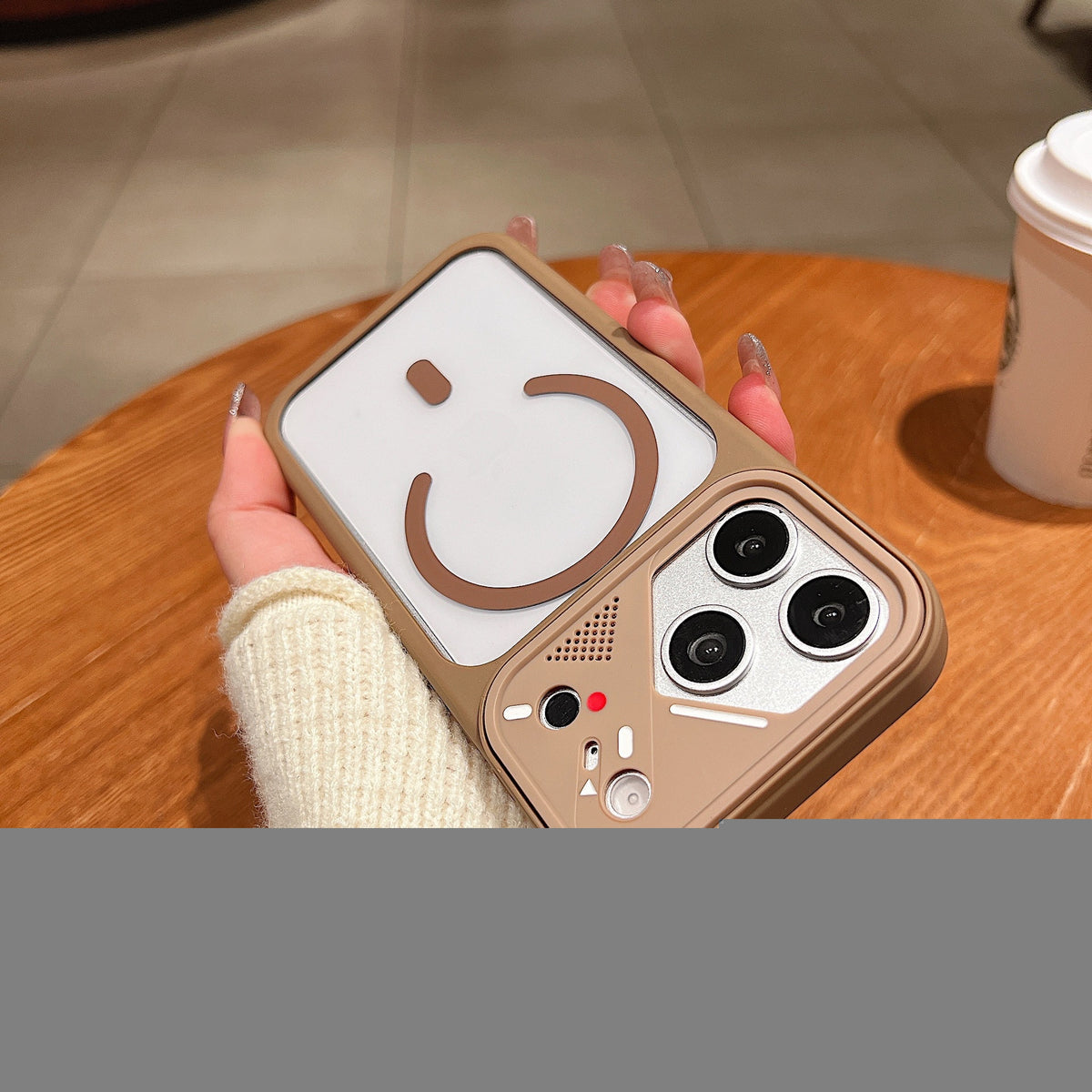 Acrylic MagSafe Case iPhone Sleek Two-Tone Frame Design