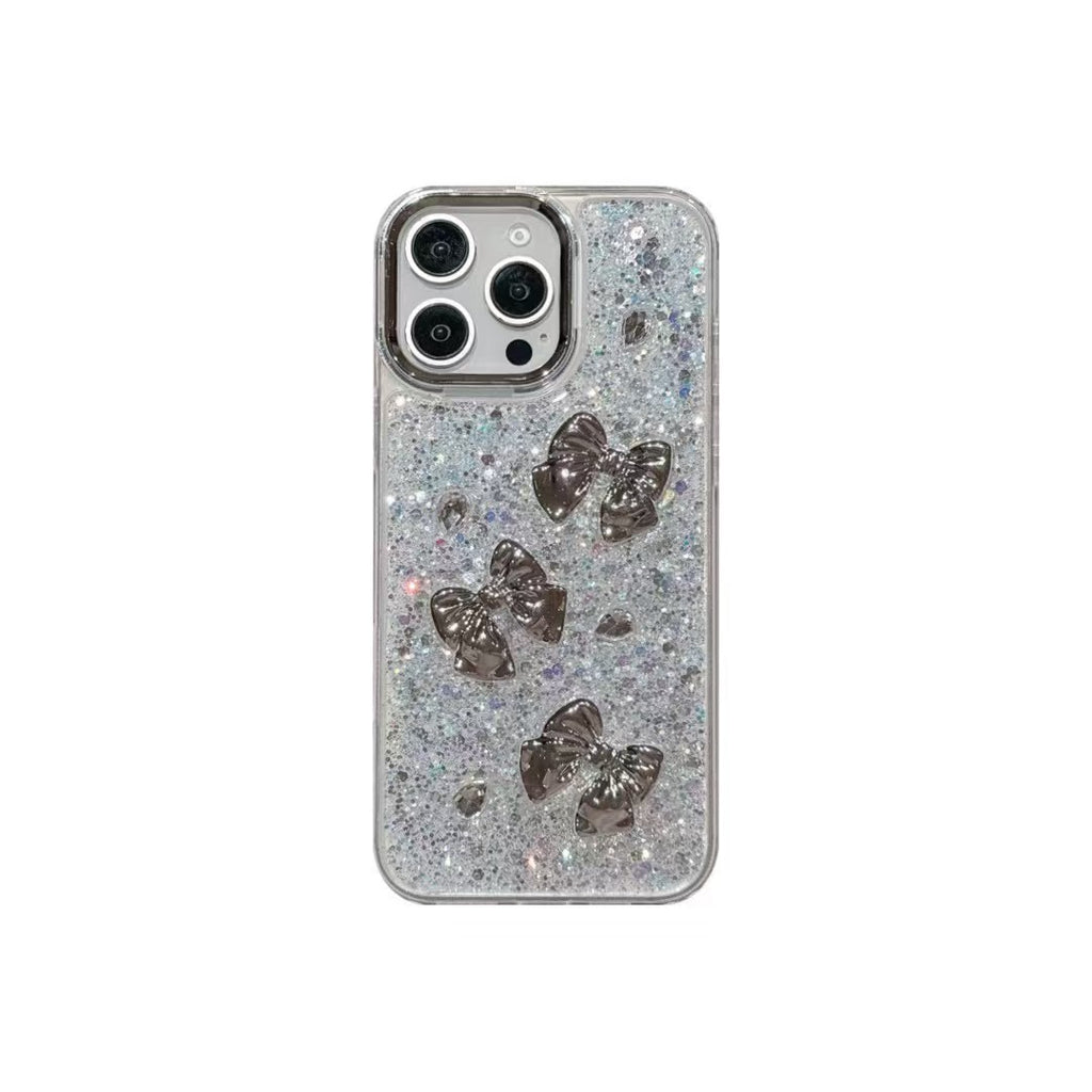 Handmade Drop Glue Glitter Case iPhone 3D Star & Heart