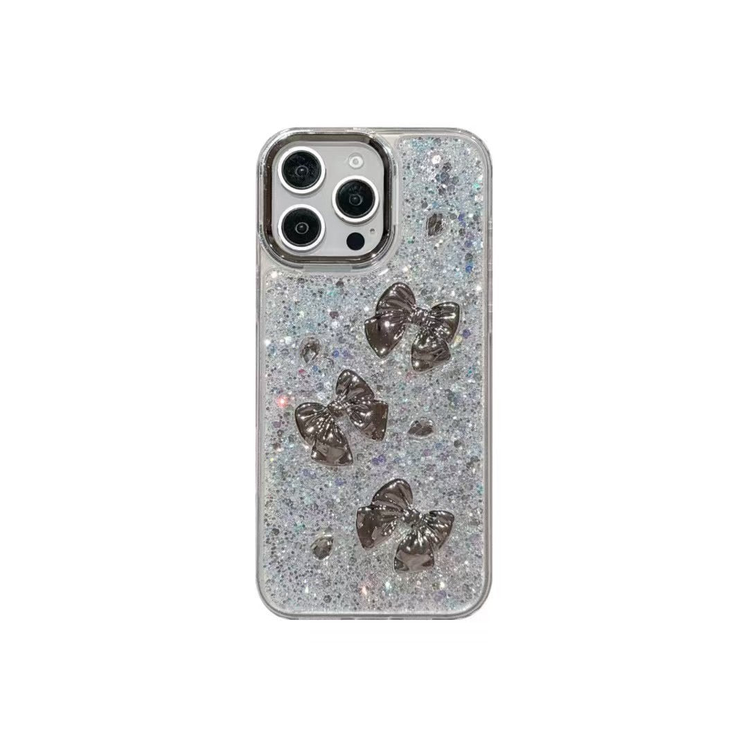 Handmade Drop Glue Glitter Case iPhone 3D Star & Heart