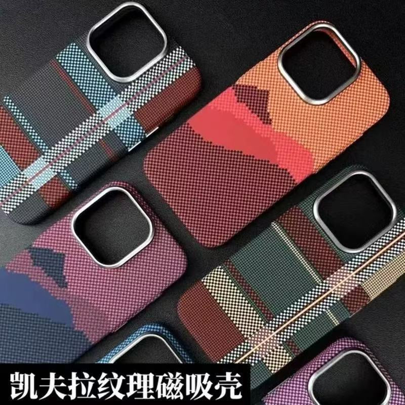 Hard PC Case iPhone Mountain & Stripe Pattern