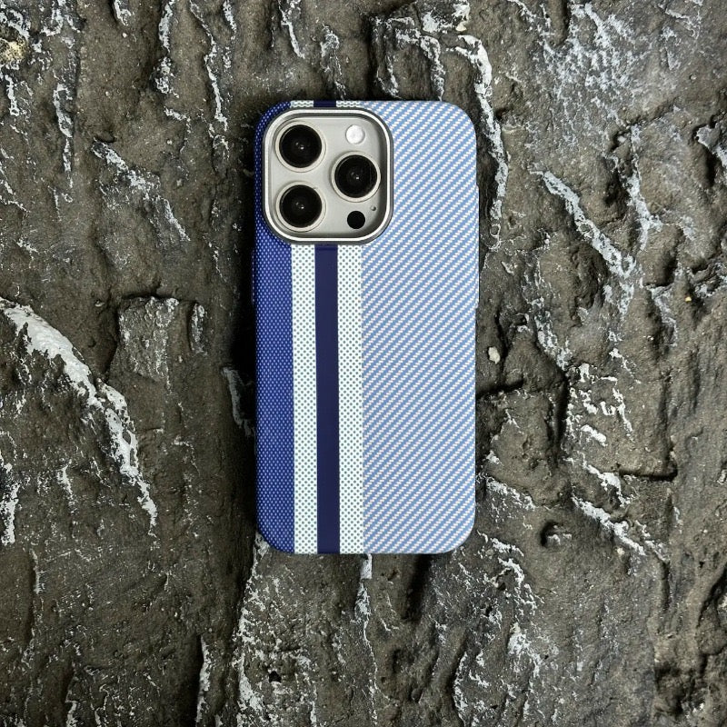 Hard PC Case iPhone Mountain & Stripe Pattern