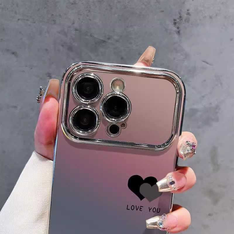 Gradient Heart TPU Phone Case