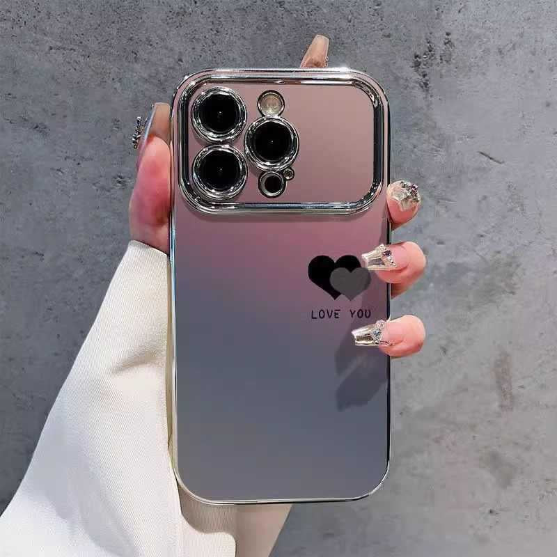 Gradient Heart TPU Phone Case