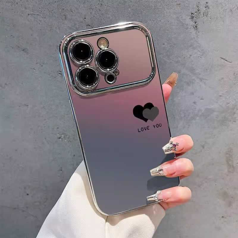Gradient Heart TPU Phone Case