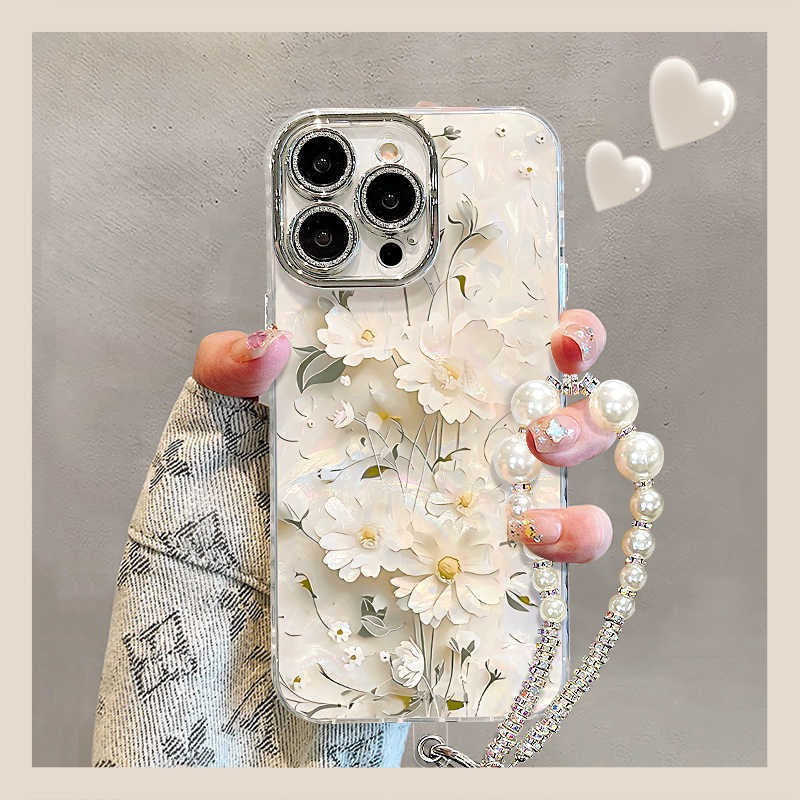 Elegant Floral Acrylic Case iPhone