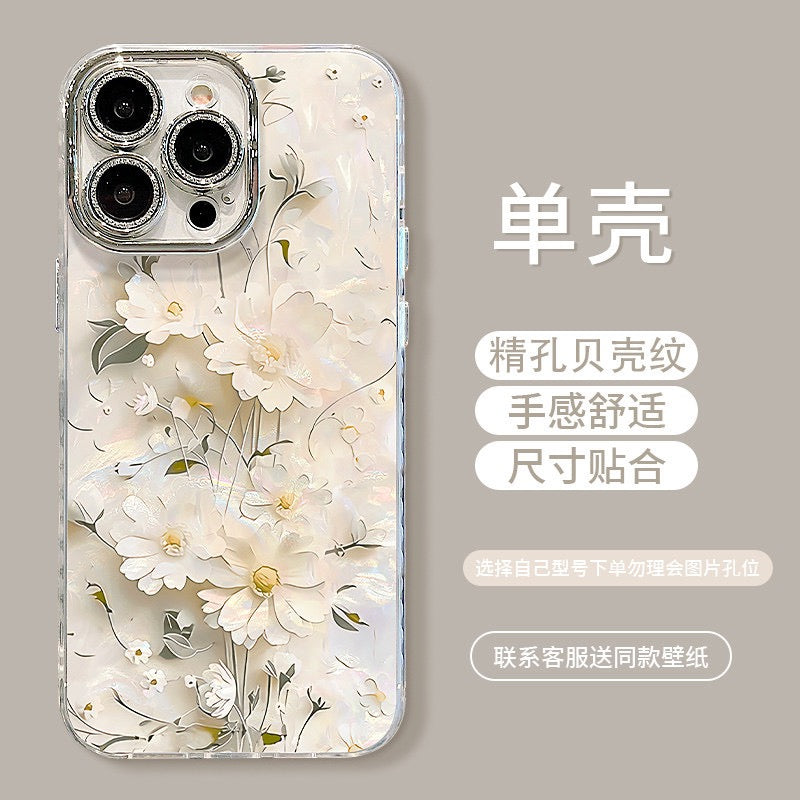 Elegant Floral Acrylic Case iPhone