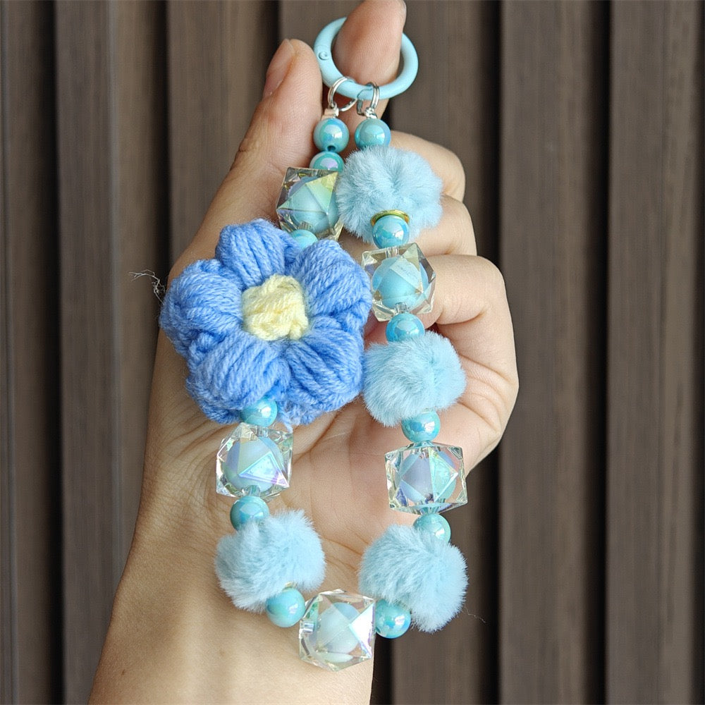 Crochet Flower Phone Charm