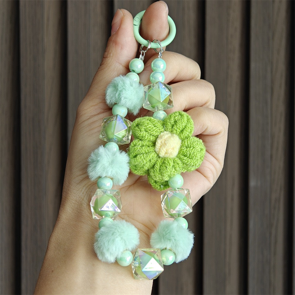 Crochet Flower Phone Charm