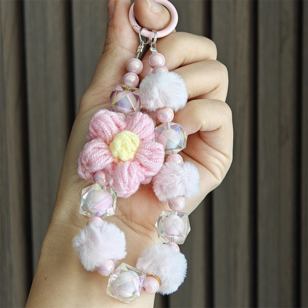 Crochet Flower Phone Charm