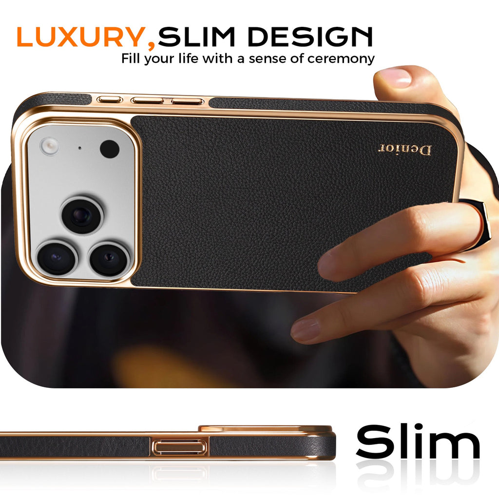 English: Genuine Oil Wax Leather Phone Case