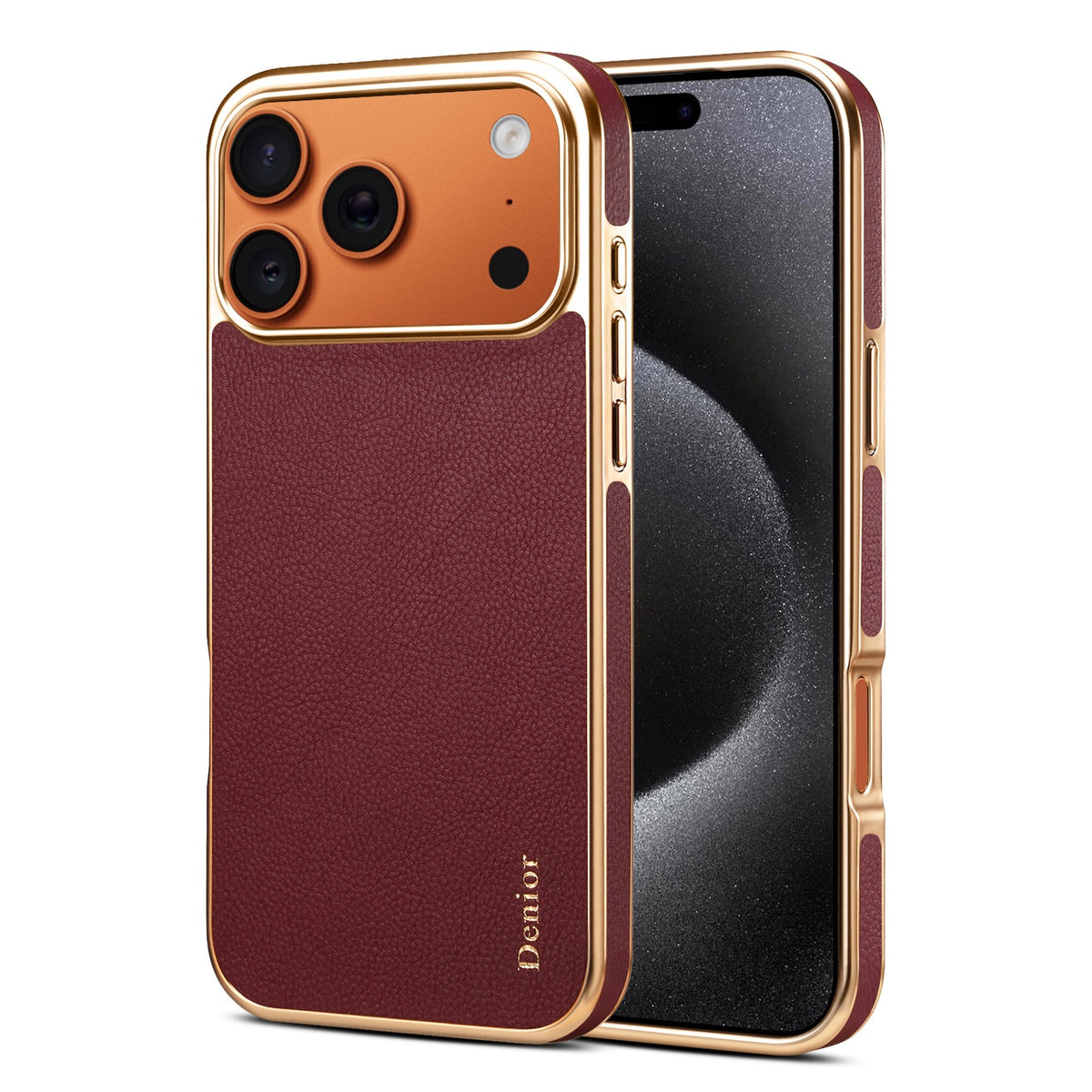 English: Genuine Oil Wax Leather Phone Case