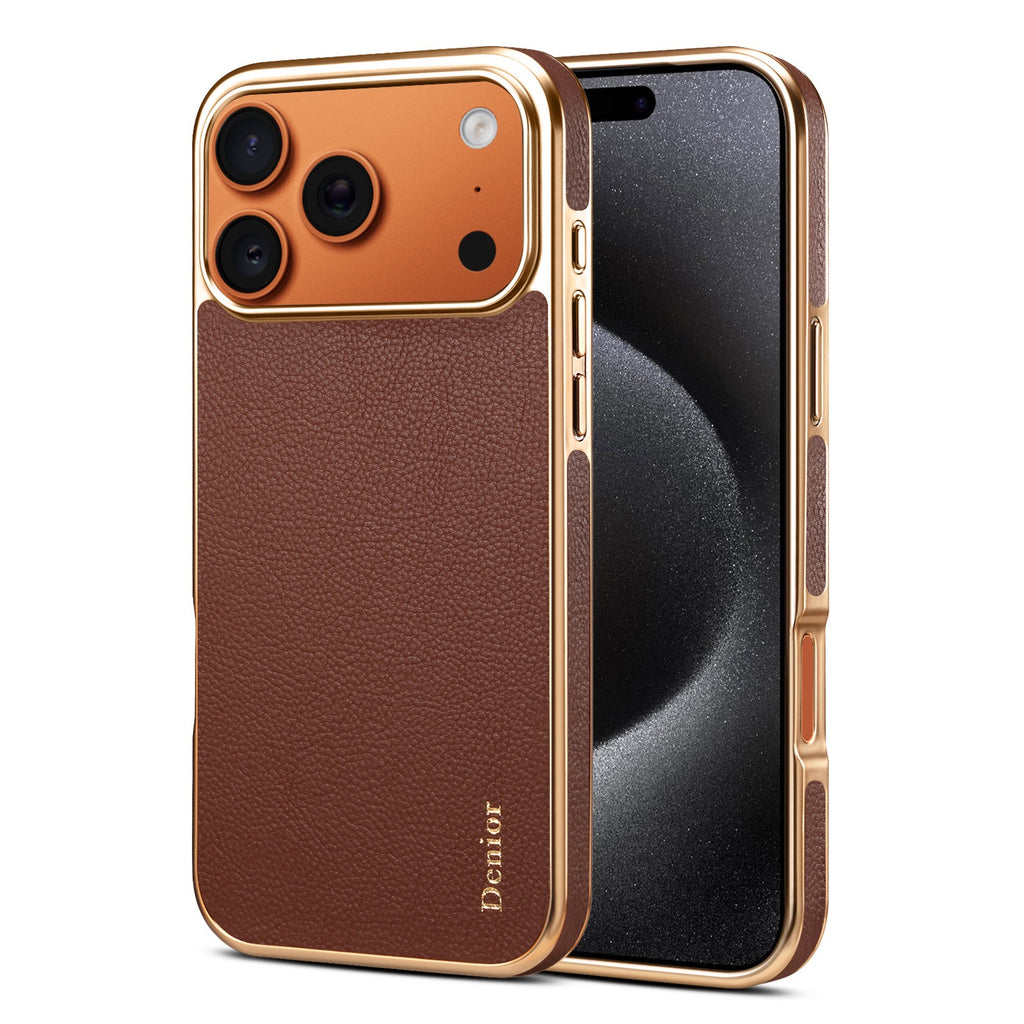 English: Genuine Oil Wax Leather Phone Case