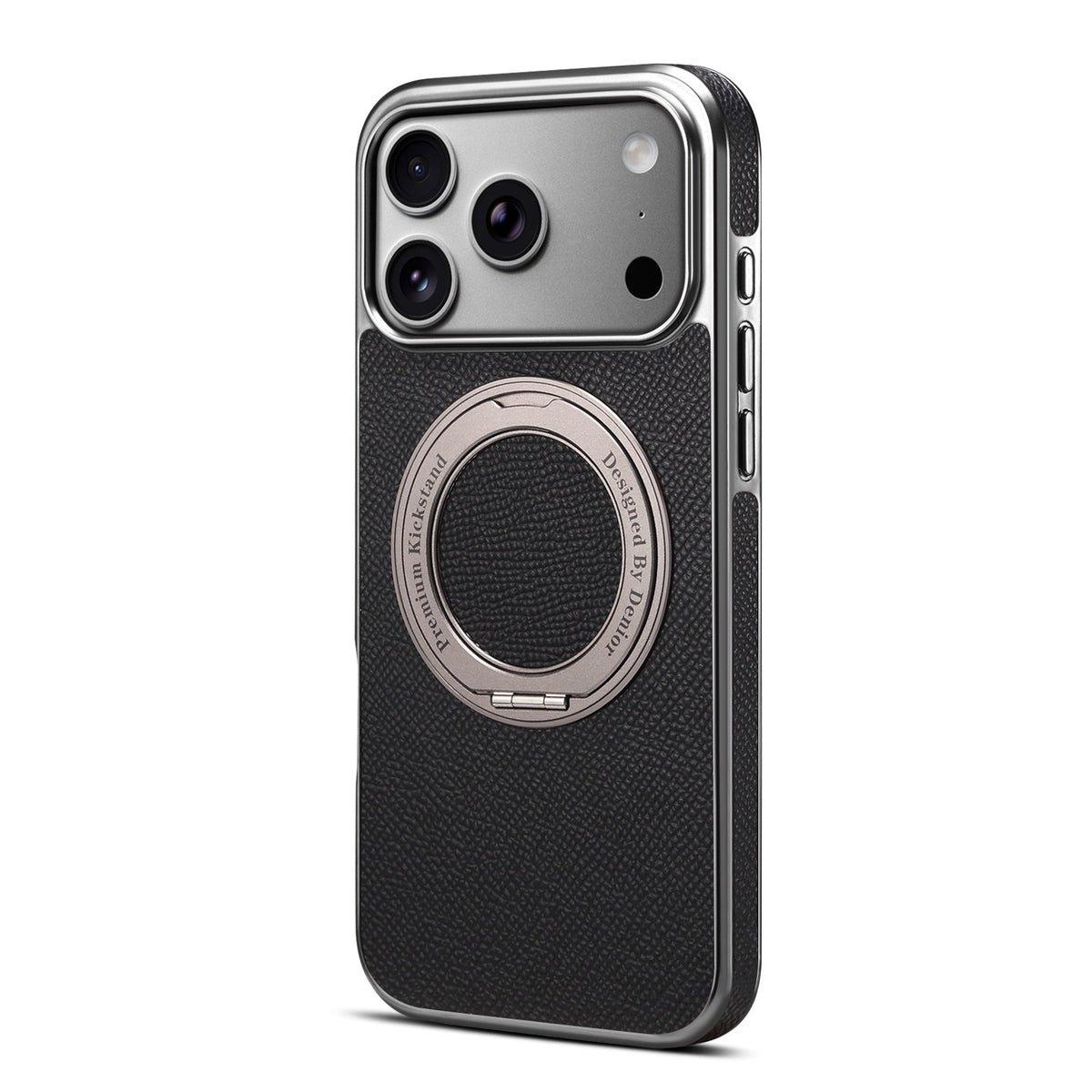 Genuine Leather Magnetic Kickstand Case