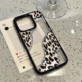 Leopard Print Glitter Silicone Phone Case