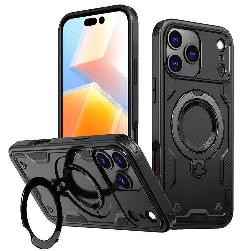 Hybrid Shockproof Case iPhone Magnetic Ring Stand