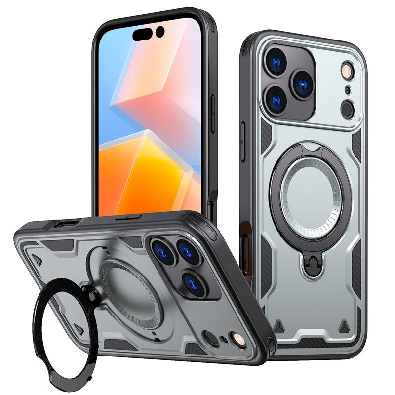 Hybrid Shockproof Case iPhone Magnetic Ring Stand