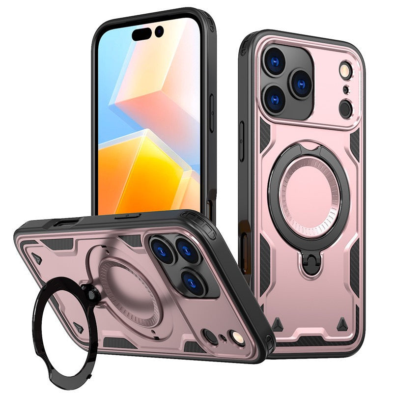 Hybrid Shockproof Case iPhone Magnetic Ring Stand