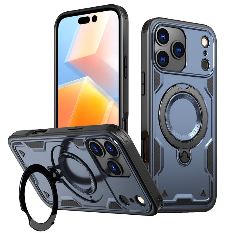 Hybrid Shockproof Case iPhone Magnetic Ring Stand