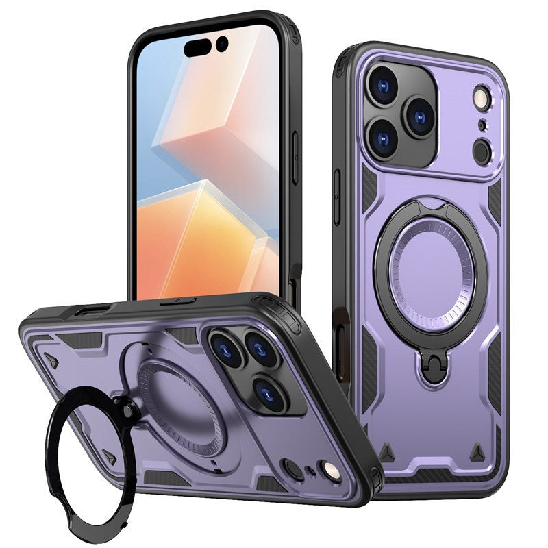 Hybrid Shockproof Case iPhone Magnetic Ring Stand