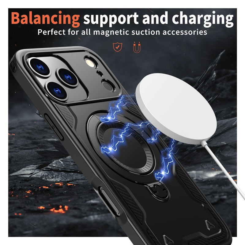 Hybrid Shockproof Case iPhone Magnetic Ring Stand