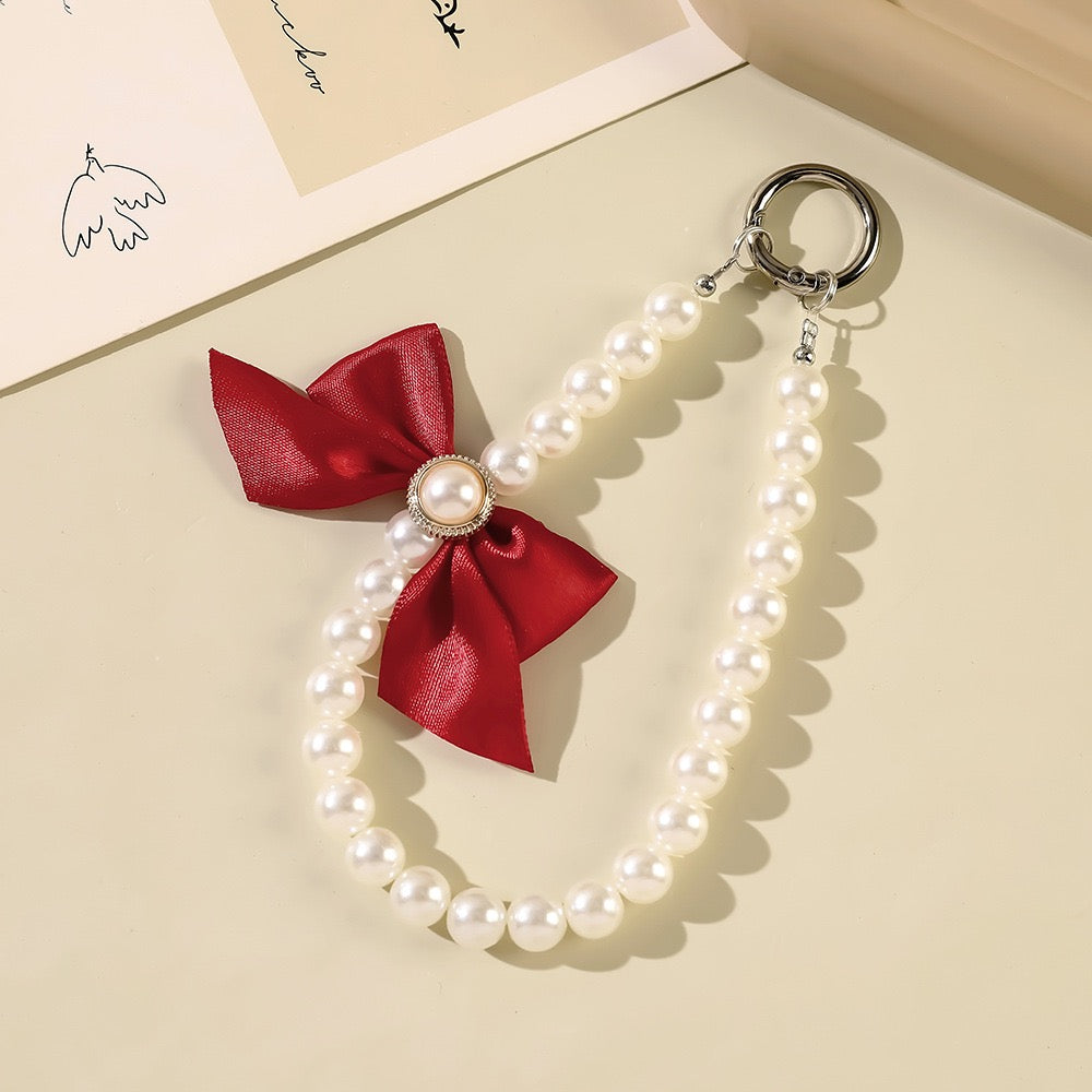 Elegant Pearl Phone Charm