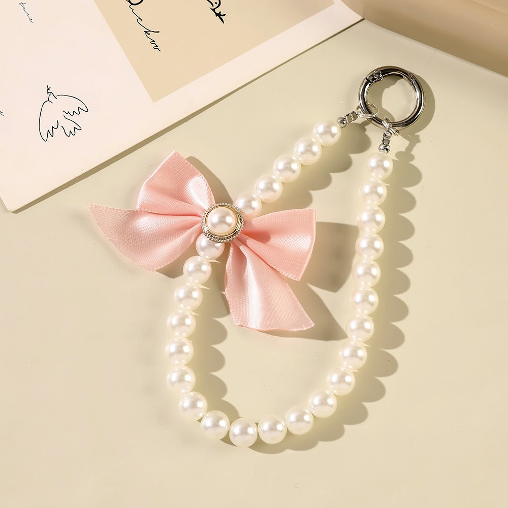 Elegant Pearl Phone Charm