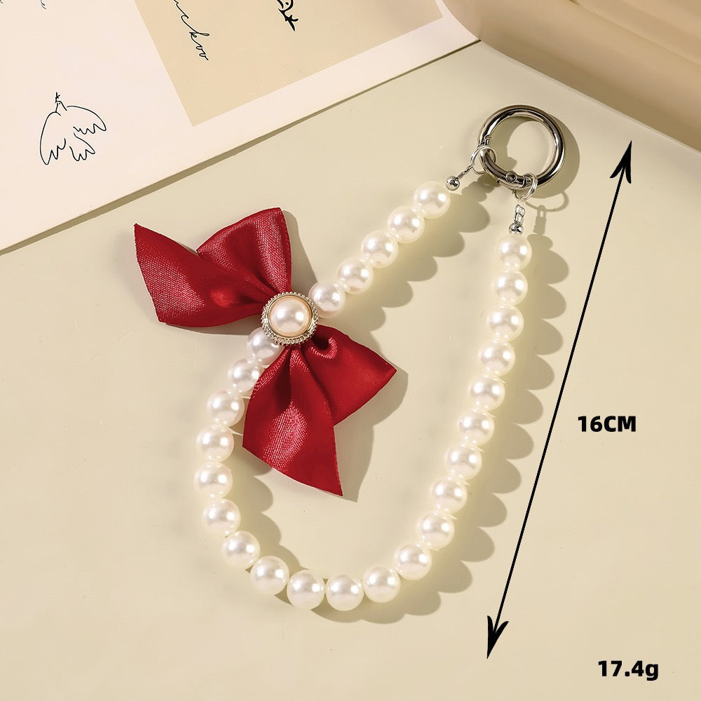 Elegant Pearl Phone Charm