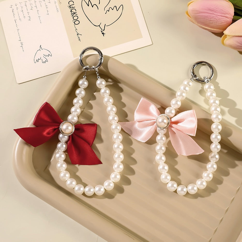 Elegant Pearl Phone Charm