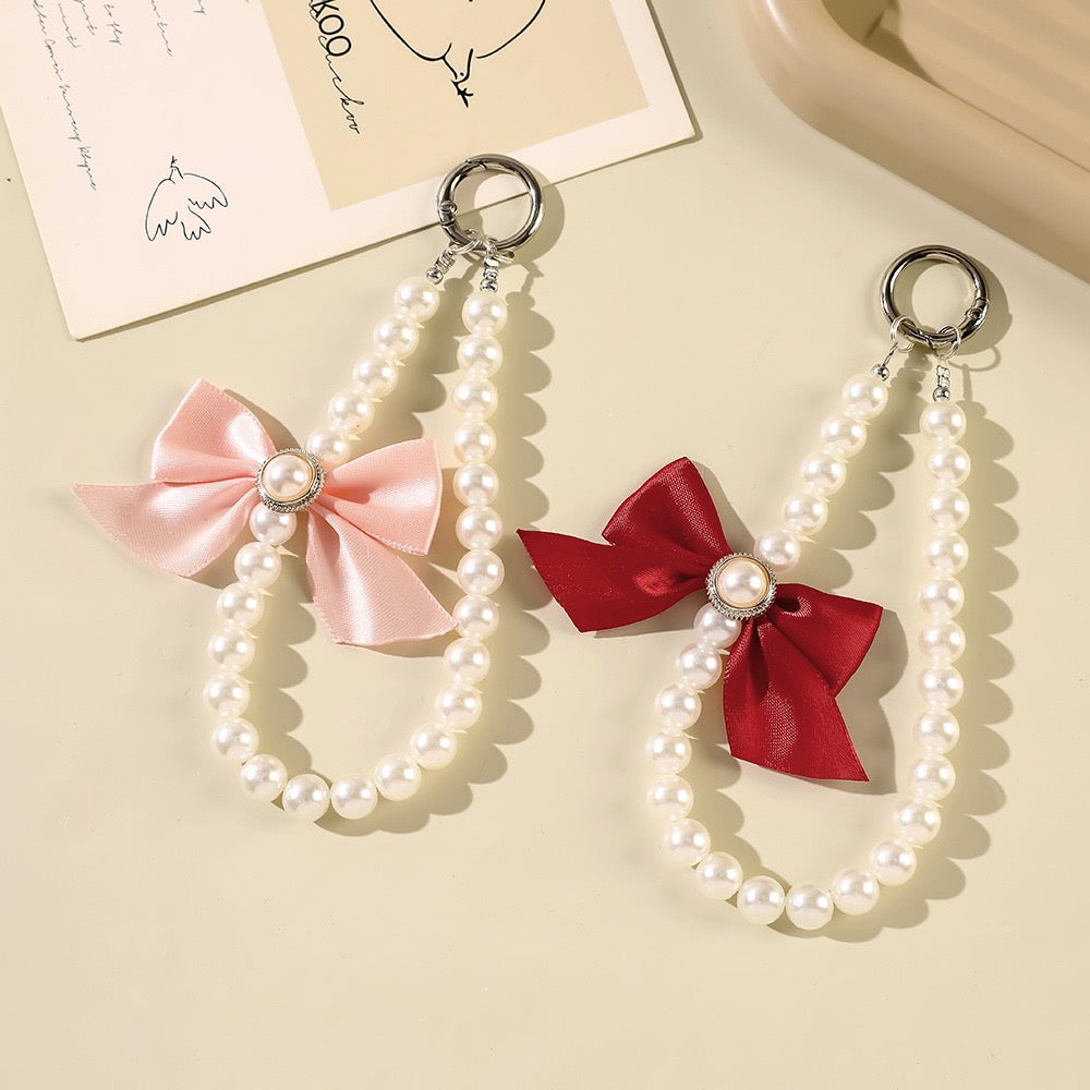 Elegant Pearl Phone Charm