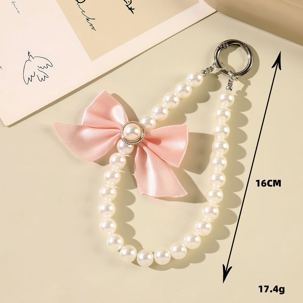 Elegant Pearl Phone Charm