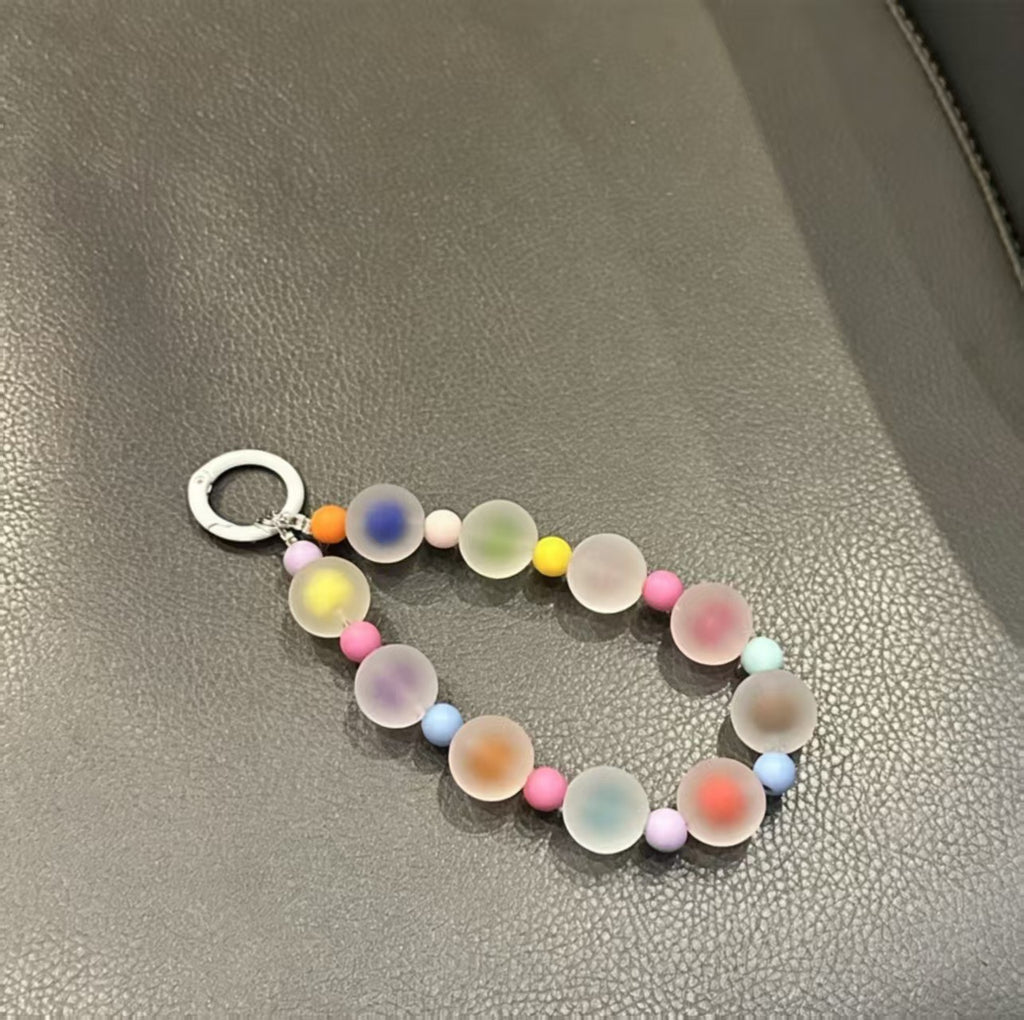 Frosted Beaded Phone Charm