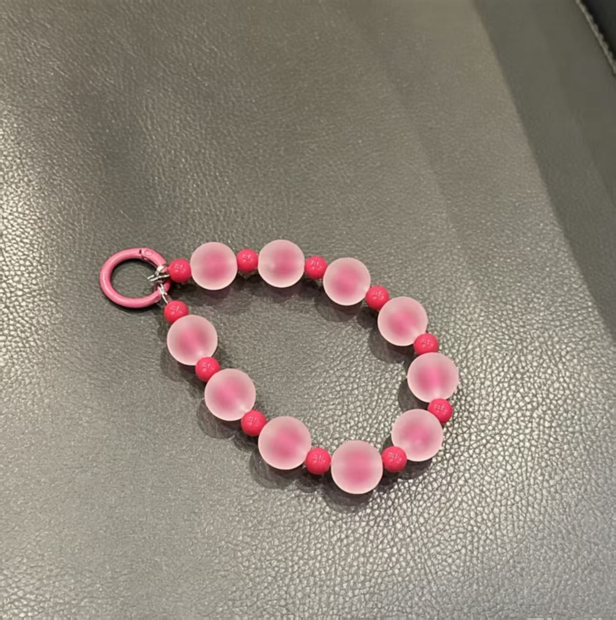 Frosted Beaded Phone Charm