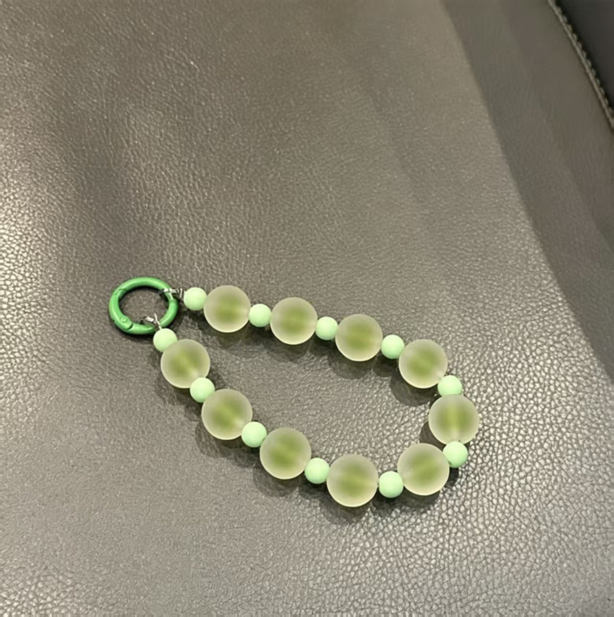 Frosted Beaded Phone Charm