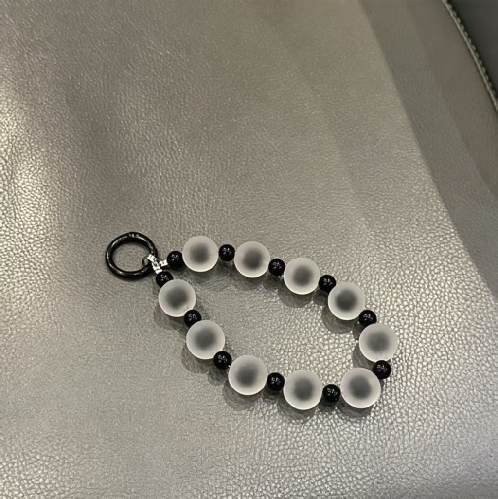 Frosted Beaded Phone Charm
