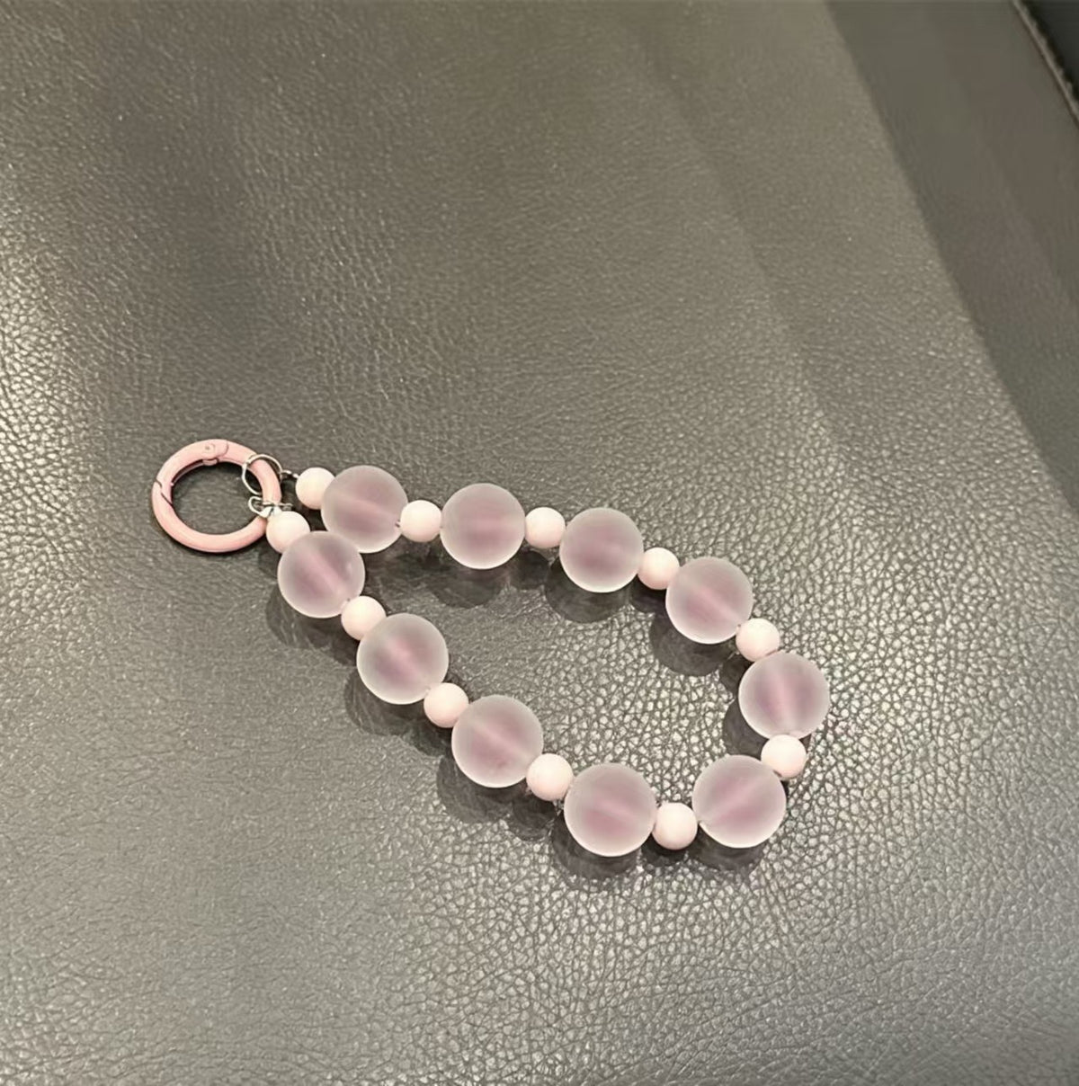 Frosted Beaded Phone Charm