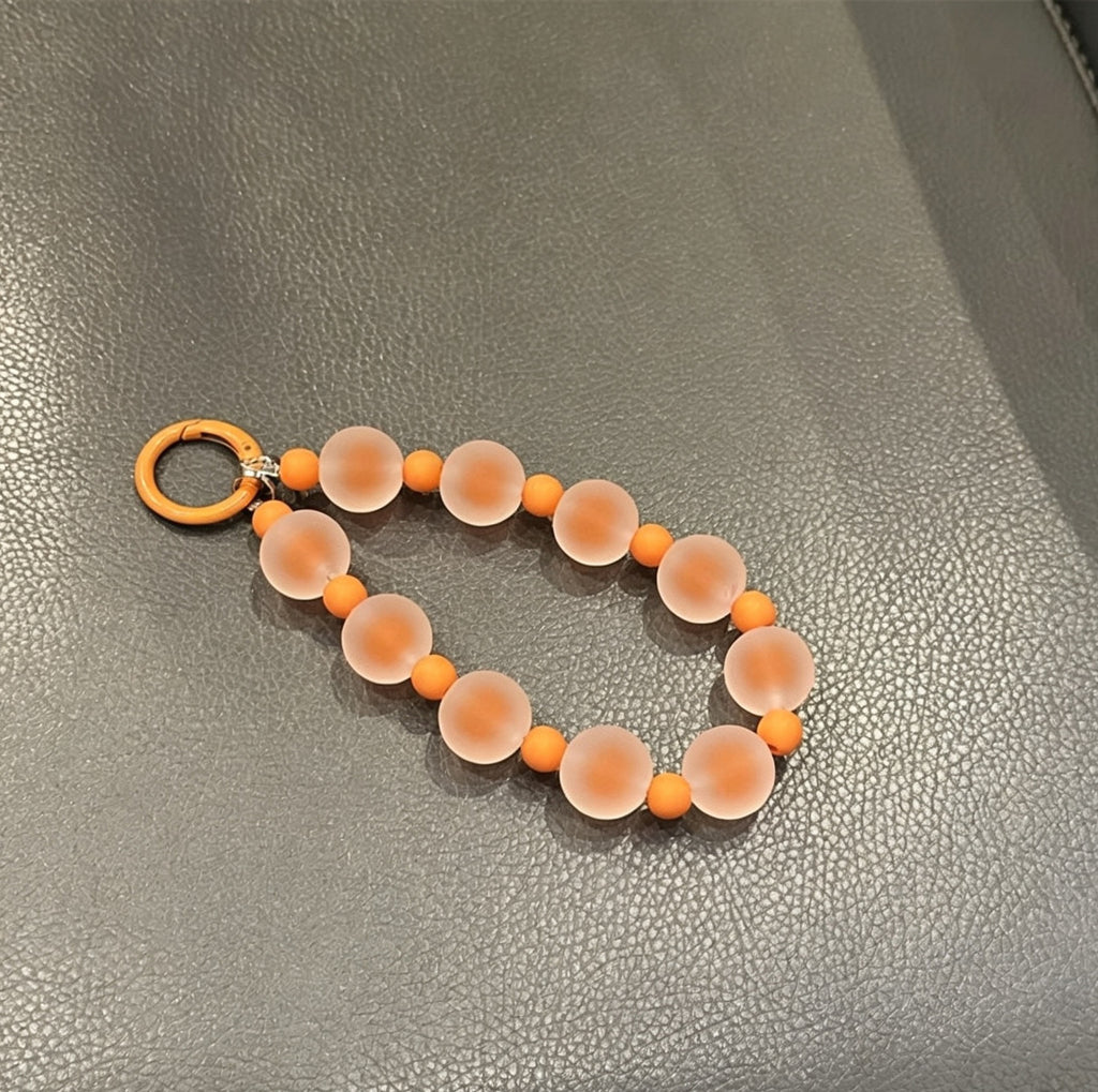 Frosted Beaded Phone Charm