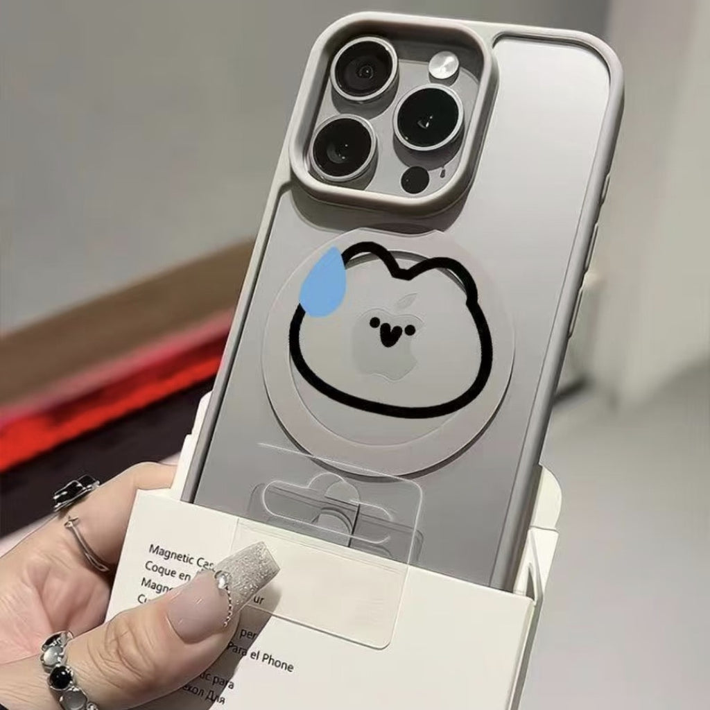 MagSafe Silicone Case iPhone Cute Minimalist Character Design