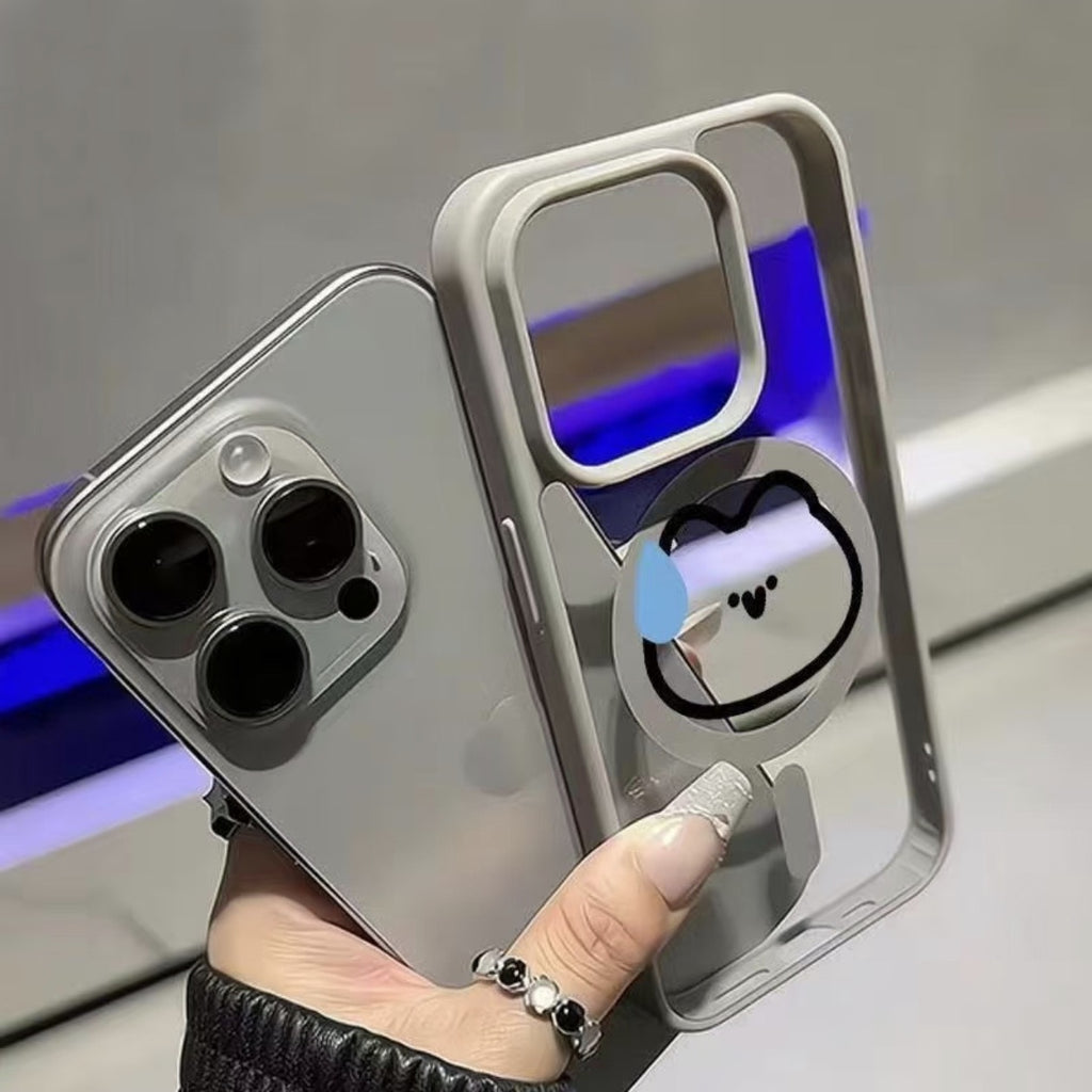 MagSafe Silicone Case iPhone Cute Minimalist Character Design